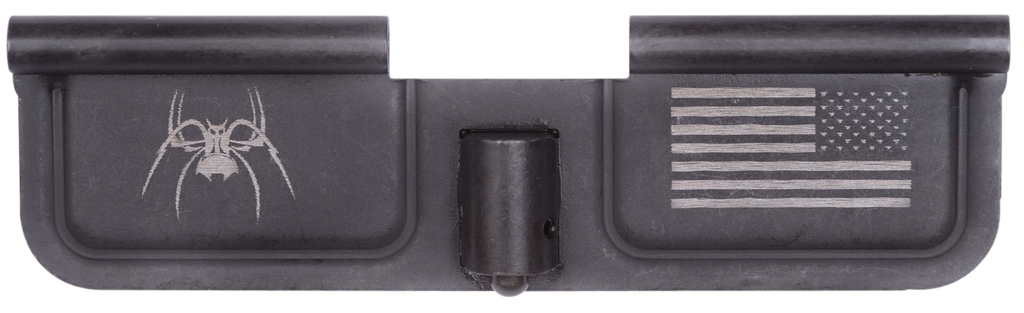 Spikes SED7010 Ejection Port Door Spider and Flag AR-15 Black Phosphate Steel