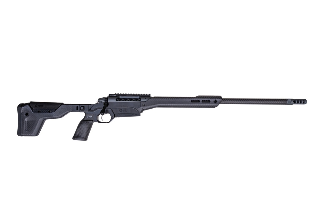 Weatherby 3WAMC22CMR0B 307 Alpine MDT Carbon 22 Creedmoor 3+1 18" Carbon Fiber Threaded Barrel, Carbon Gray Cerakote Steel Receiver w/Picatinny Rail, Arca Rail Forend, Black HNT26 MDT Chassis Carbon F