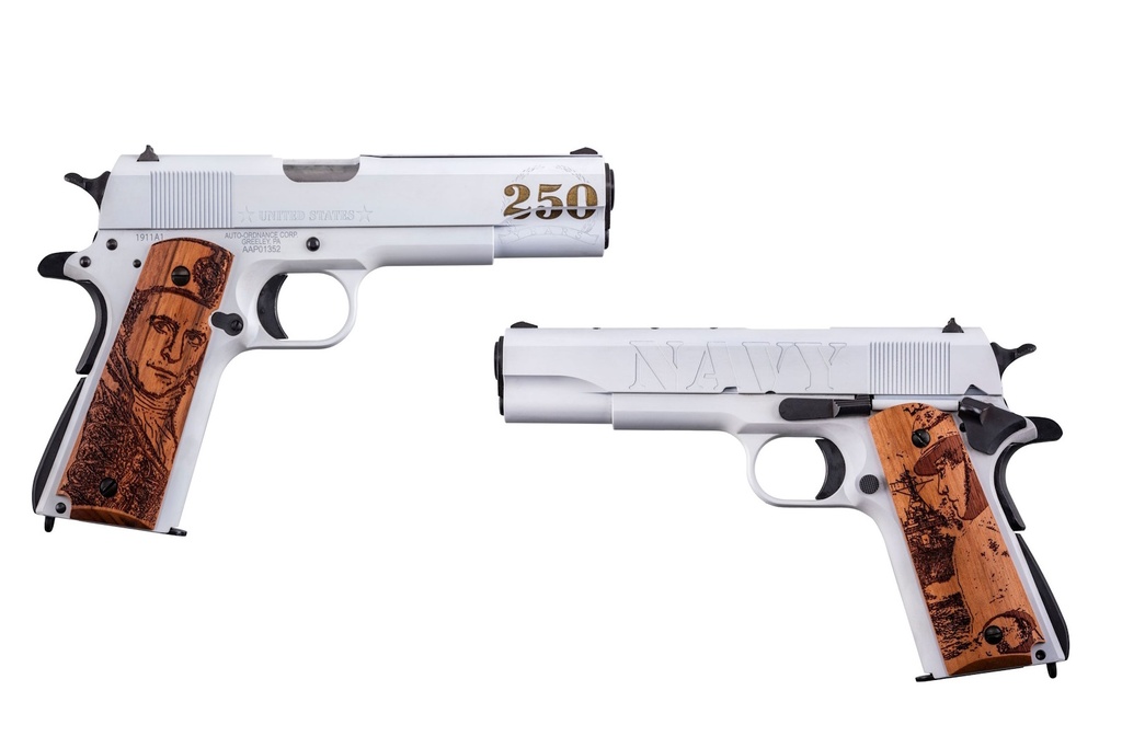 AUTO 1911BKOC16  1911 45  5"  7R  250TH NAVY