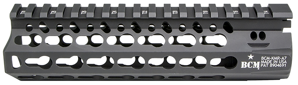 BCM KMRA7556BK KMR Alpha Handguard 7" Keymod Style Made of Aluminum with Black Anodized Finish for AR-15