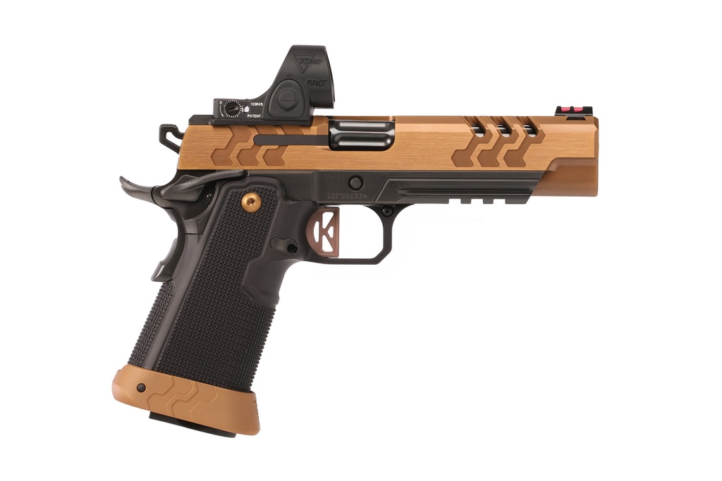 Kimber Mfg.,inc 3500055 2K11 Target (OI)  9mm 20+1 5" High Polished w/ Coyote PVD, Brush Polish Flats w/ DLC Coating Stainless Steel Slide Aluminum Grip