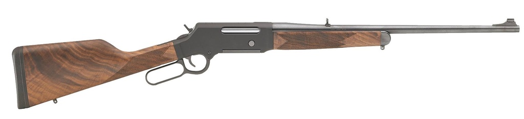 Henry H014S243 Long Ranger  Full Size 243 Win 4+1 20" Blued Steel Barrel, Black Hard Coat Anodized Steel Receiver, American Walnut Stock Right Hand
