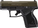 Taurus 1GX4M93B GX4  9mm Luger 11+1 3.06" Black Stainless Steel Barrel, Mil-Spec Green Cerakote Serrated Steel Slide, Black Polymer Frame, Black w/Interchangeable Backstrap Grip, Manual/Trigger Safety