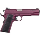Auto-Ordnance 1911TCAC9 1911  45 ACP 7+1 5" Stainless Steel Barrel, Serrated Stainless Steel Slide, Black Cherry Cerakote Steel Frame w/Beavertail, Armor Black Cerakote Engraved Aluminum Grip