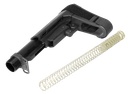 CMMG 55CA9F7 RipBrace Kit 6 Position Black Synthetic with Fastback & P3 Technology for AR-Platform